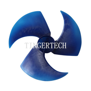 تهویه مطبوع پروانه Φ401*115 اسپلیت تهویه مطبوع واحد بیرونی تیغه فن شفت Φ8mm 3 پره
