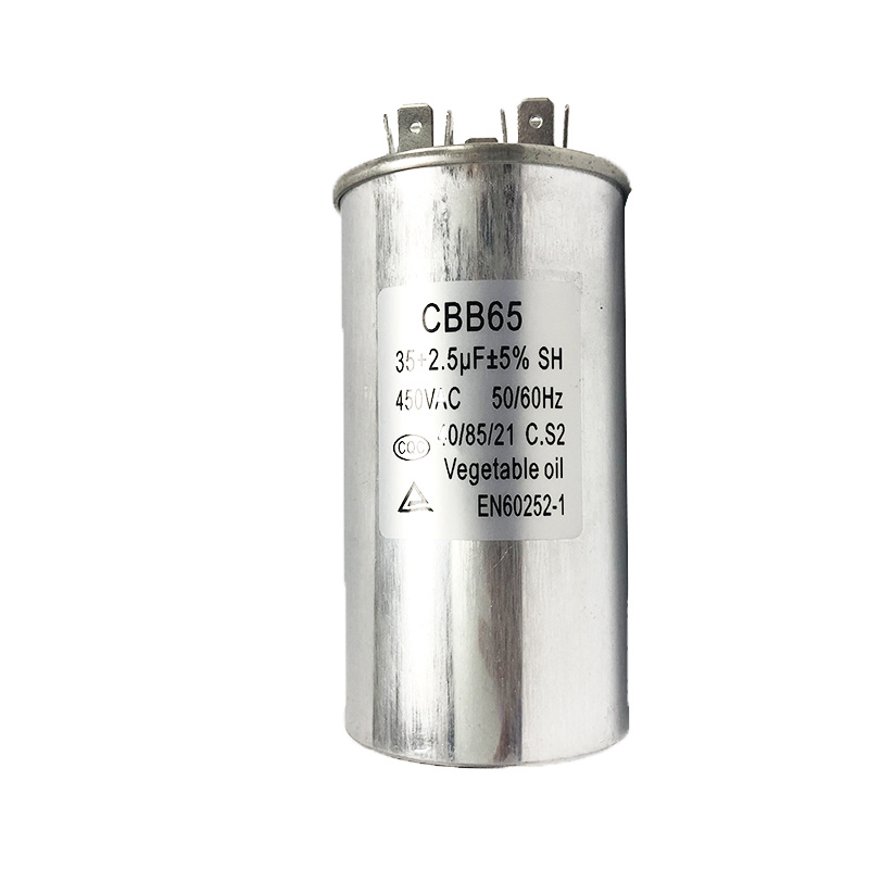 Capacitor Ac Running CBB65 Capacitor Manufacturer 35+2.5μF±5%