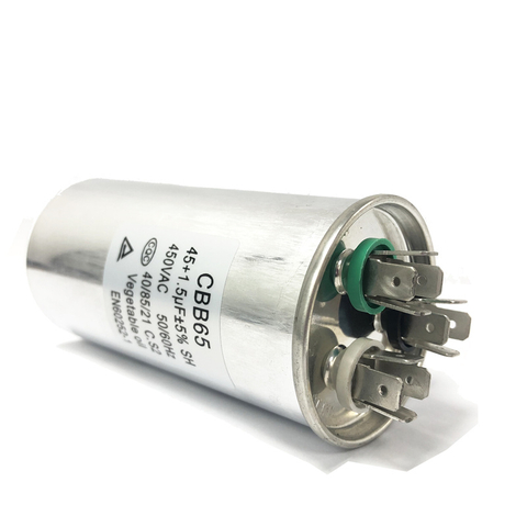 Конденсатор переменного тока Производитель конденсаторов CBB65 45+1,5 мкФ±5%