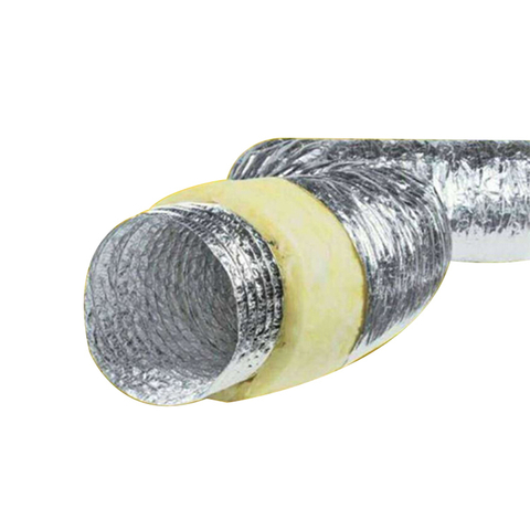 Lớp phủ nhôm gia cố Ống dẫn khí linh hoạt Ống cách nhiệt linh hoạt