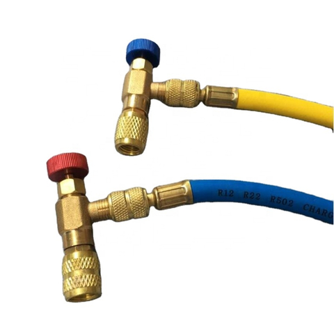 R22 R410 Válvula de seguridad de líquido de flúor Adaptadores de conector de acoplador rápido Válvula de seguridad de control de retención de refrigerantes