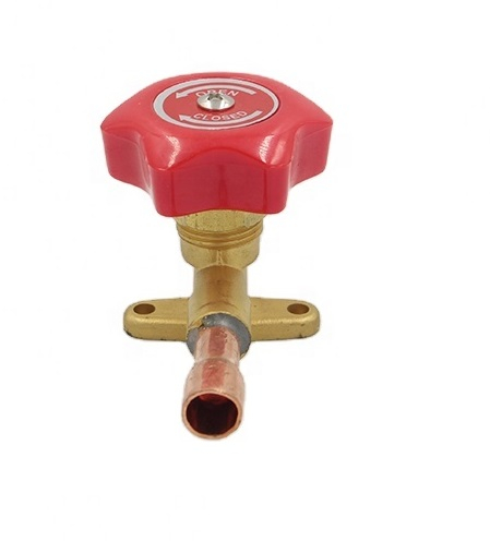 نوع فلر دریچه دستی مسی قرمز برای اتصالات تبرید و تهویه مطبوع