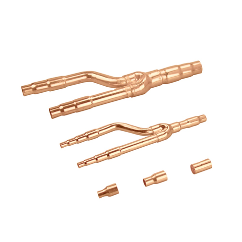 Material de alta pressão da junção C12200 de Daikin Refnet dos encaixes de tubulação da refrigeração do teste que aplica-se ao tipo de MITSUBISHI