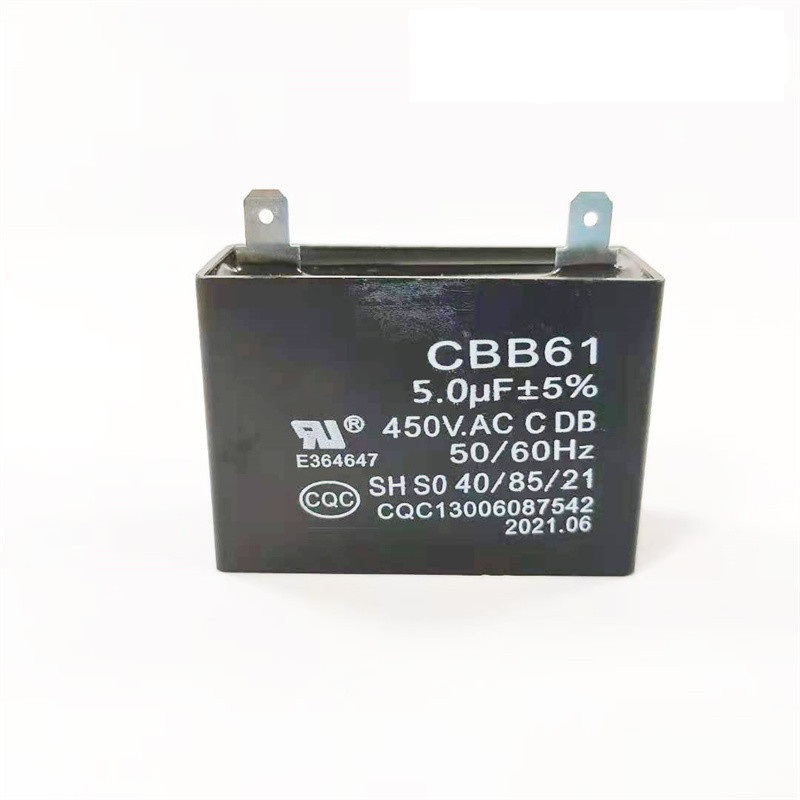 Capacitor Ac Running CBB61 Capacitor Manufacturer 5.0μF±5%