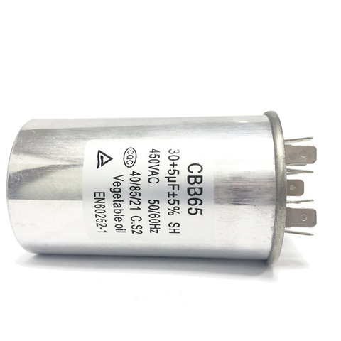 Capacitor Ac executando fabricante de capacitor CBB65 30+5μF&plusmn;5%
