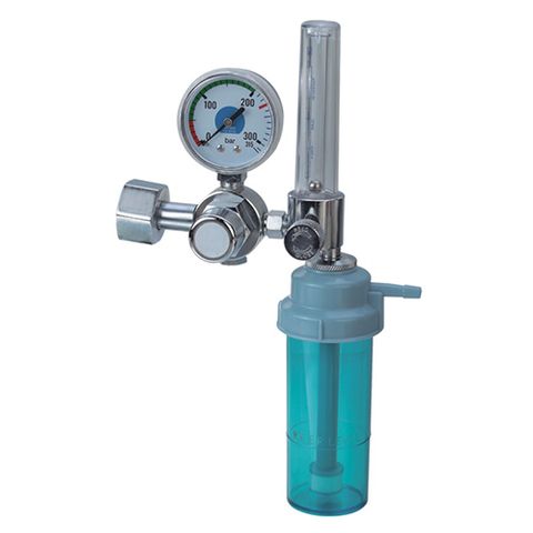 گیس ریگولیٹر CGA540 تھریڈڈ ACARE آکسیجن تھراپی سیفٹی میڈیکل آکسیجن گیس ریگولیٹر