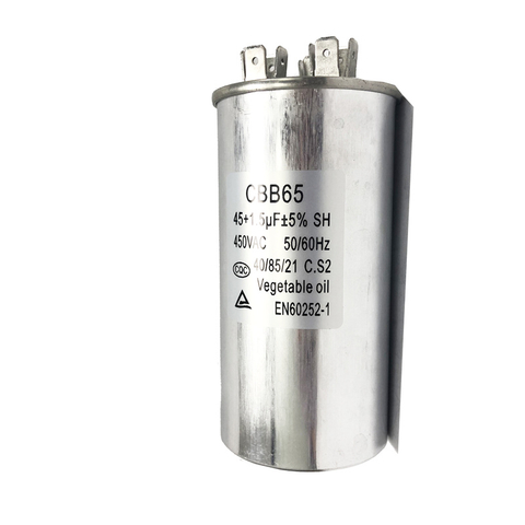 Tụ điện Ac Chạy CBB65 Nh&agrave; sản xuất tụ điện 40 + 1,5μF &plusmn; 5%