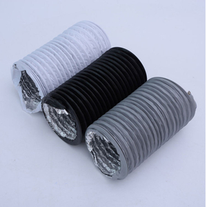 Black Gray White Pvc Air Conditioner Composite Pipe Duct Pvc Aluminum Flexible Duct