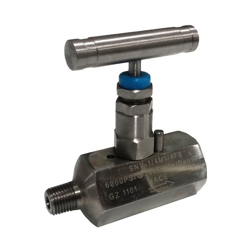 V13006 High Pressure 6000psi Stainless Steel Needle Valve for Oil Field with 1/4" Thread