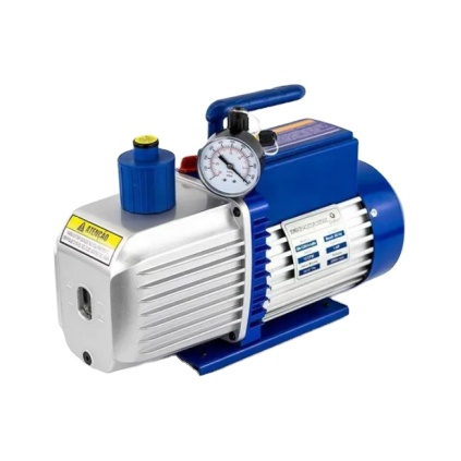 1/2 HP 5CFM Döner Vane Vakum Pompası HVAC Aletleri Soğutma için Çift Aşamalı Hava Pompası