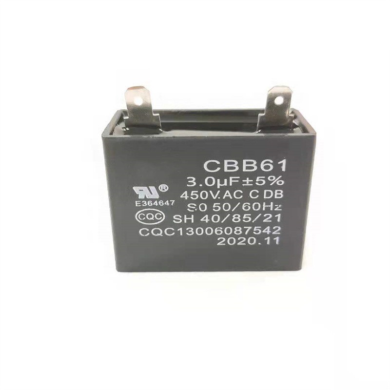 Capacitor Ac Running CBB61 Capacitor Manufacturer 3.0μF±5%